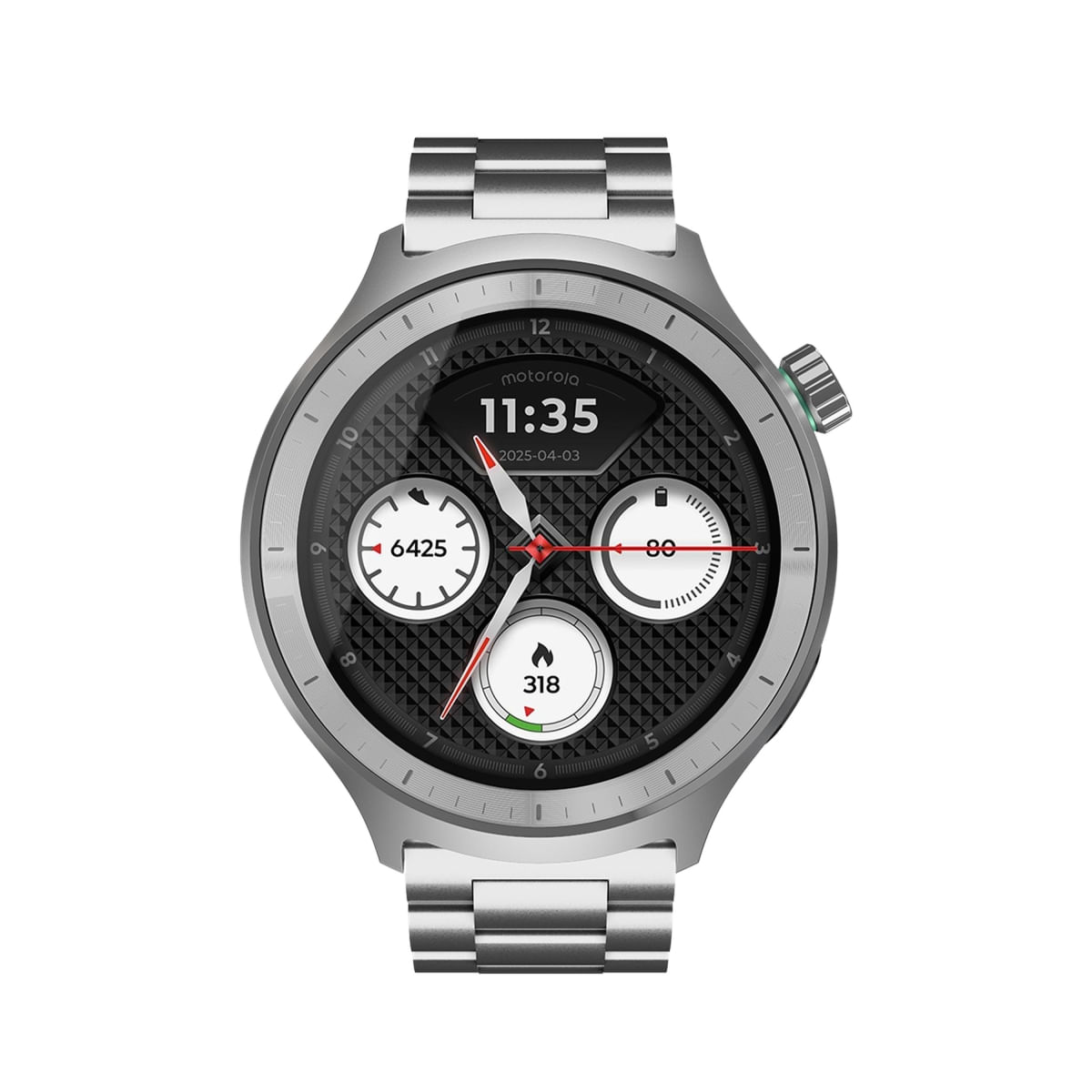 Smartwatch Motorola Moto Watch XT2547 Tela OLED 1,4 Pol GPS Tecnologia Polar Prata