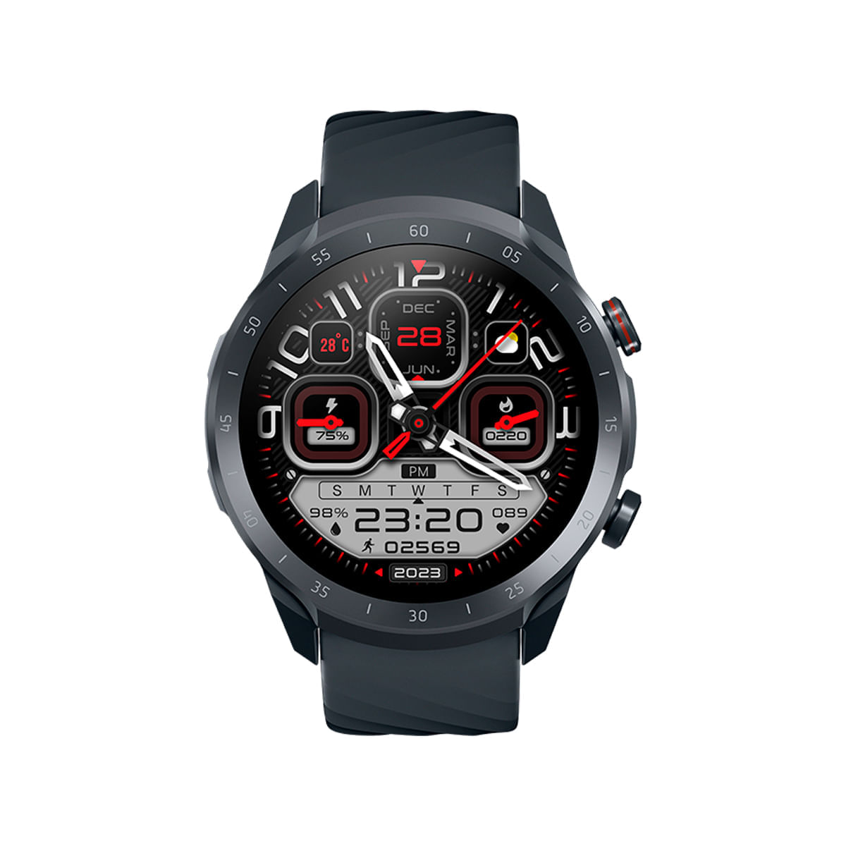 Smartwatch Mibro A2 Tela 1,39 Pol Caixa 45mm Chamadas Bluetooth 2ATM Preto