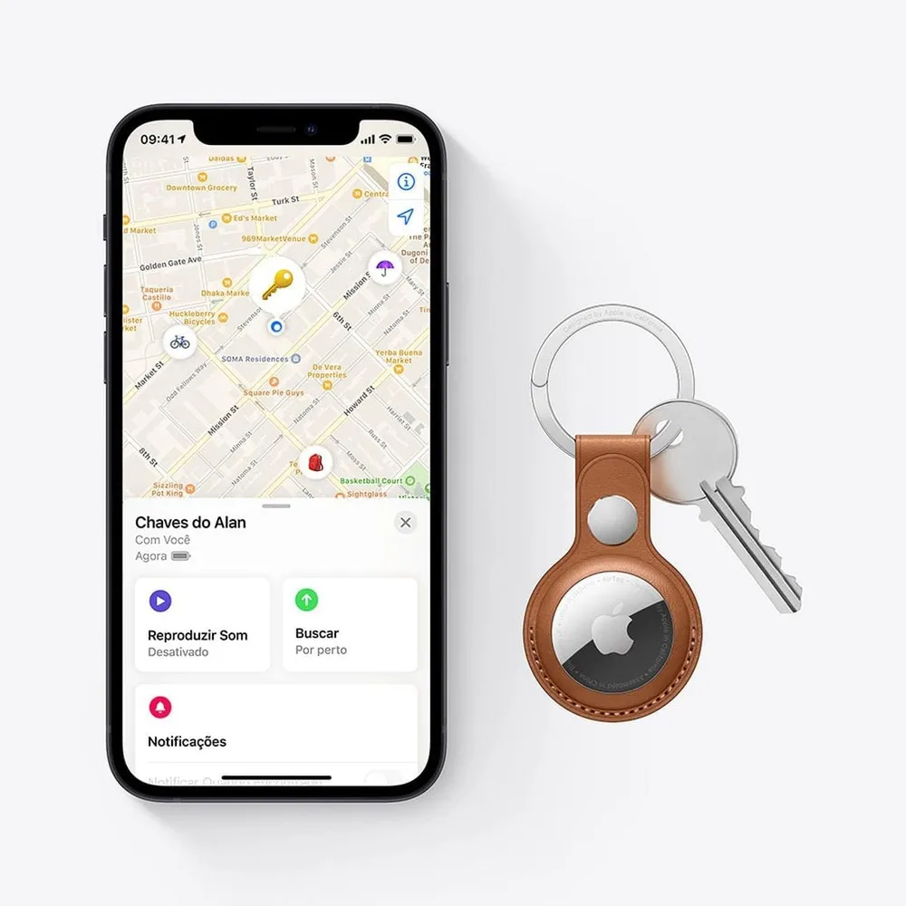 Localizador Apple AirTag 2ª Geração Bluetooth Busca Precisa IP67 Branco — foto 4