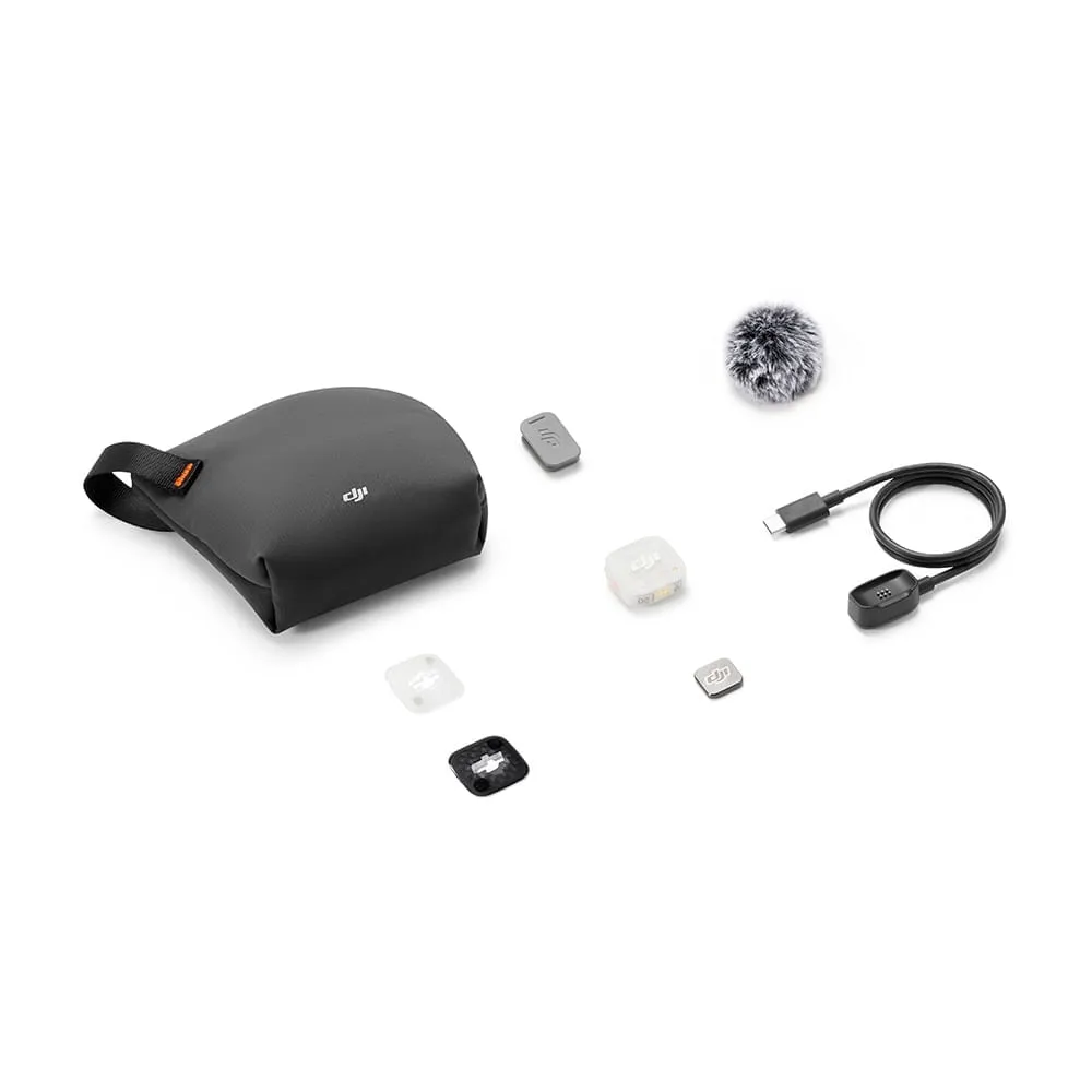 Microfone Sem Fio DJI Mic Mini 2S Transmissor Único Gravação Interna 32 Bits DJI150 Preto — foto 2