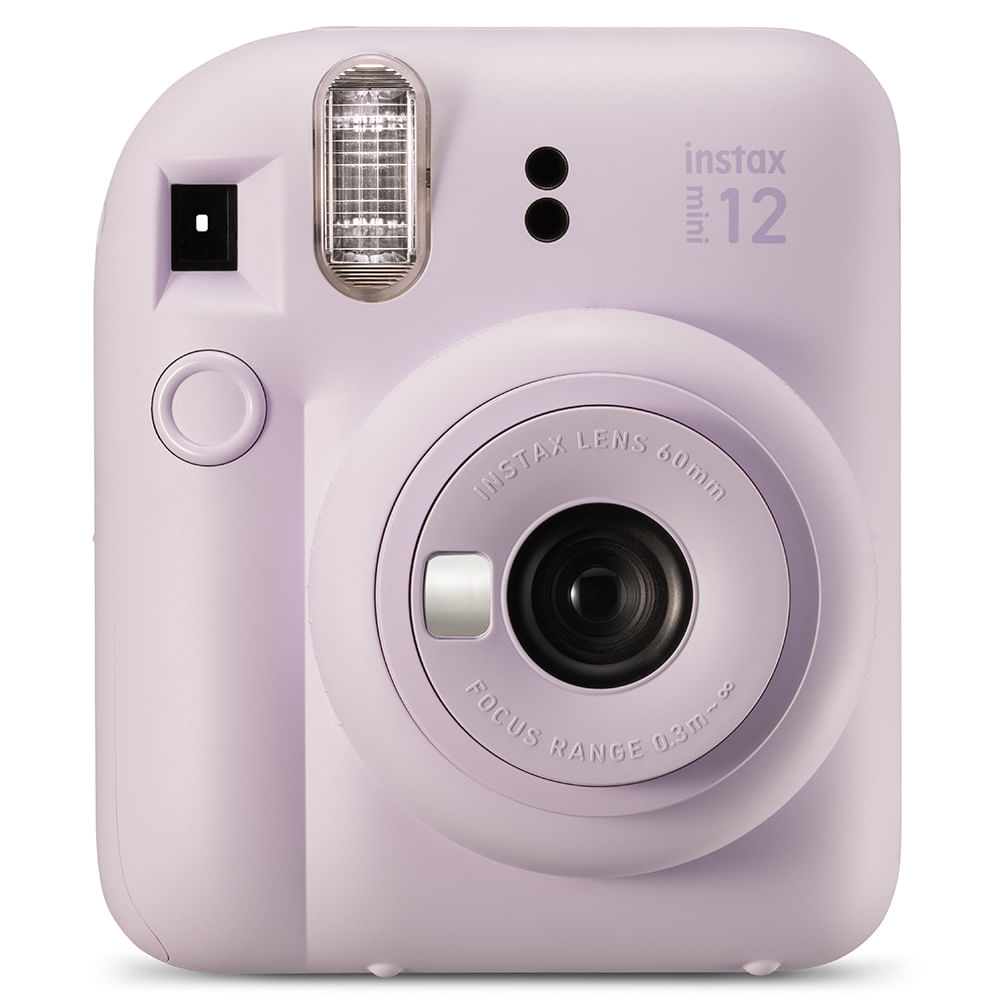 Câmera Instantânea Fujifilm Instax Mini 12 com Modo Close-up e Exposição Automática Lilás