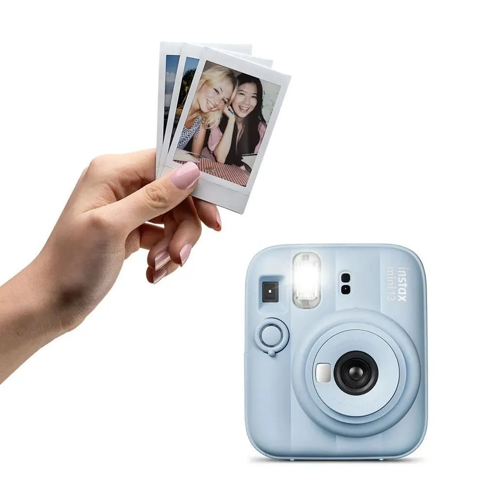 Câmera Instantânea Fujifilm Instax Mini 13 com Espelho para Selfie Temporizador e Exposição Automática Azul Frost — foto 3