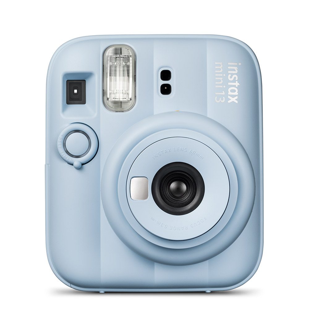 Câmera Instantânea Fujifilm Instax Mini 13 com Espelho para Selfie Temporizador e Exposição Automática Azul Frost