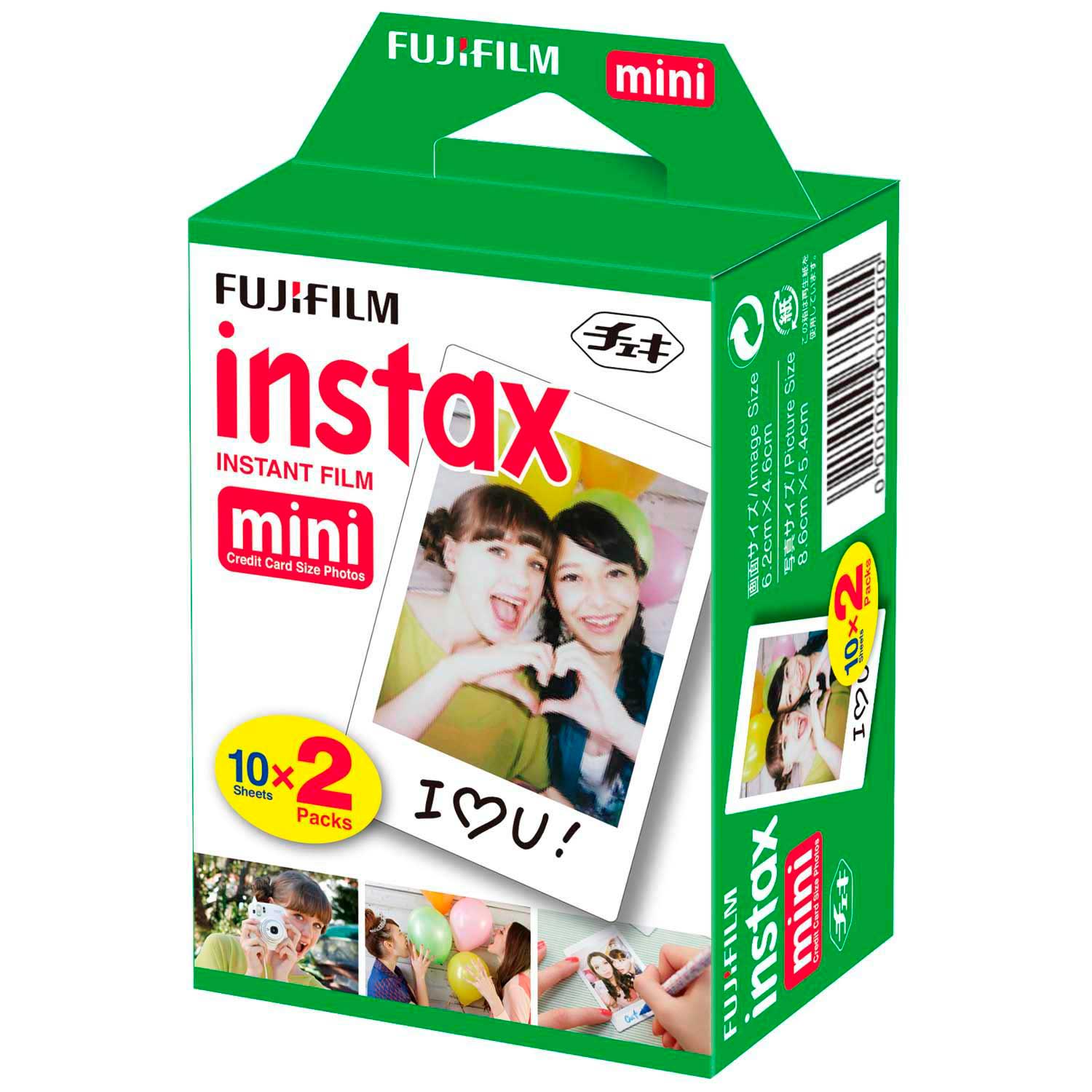 Filme Instantâneo Fujifilm Instax Mini Borda Branca 20 Fotos ISO 800