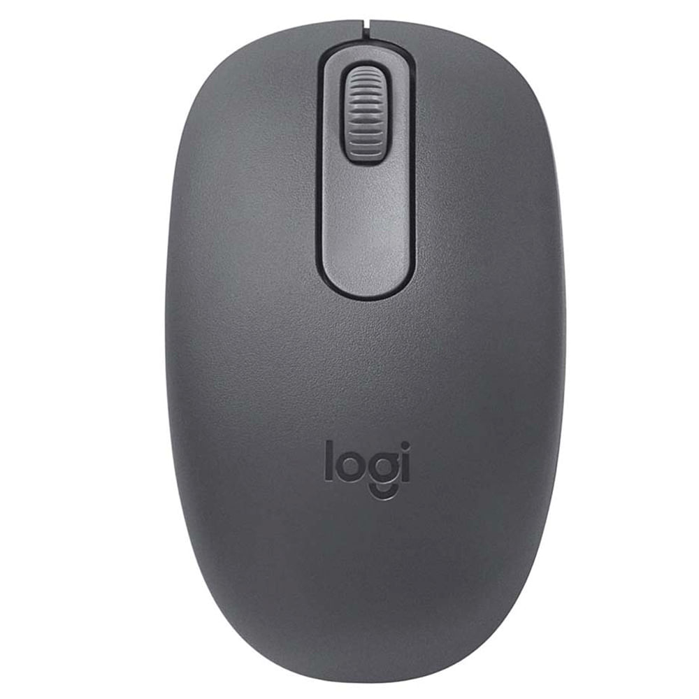 Mouse Sem Fio Logitech M196 Bluetooth Compacto Ambidestro Compatível com PC e Mac Grafite