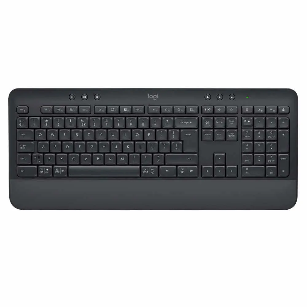 Teclado Sem Fio Logitech Signature K650 com Teclado Numérico Apoio de Punho Bluetooth e Logi Bolt Layout US Grafite — foto 2