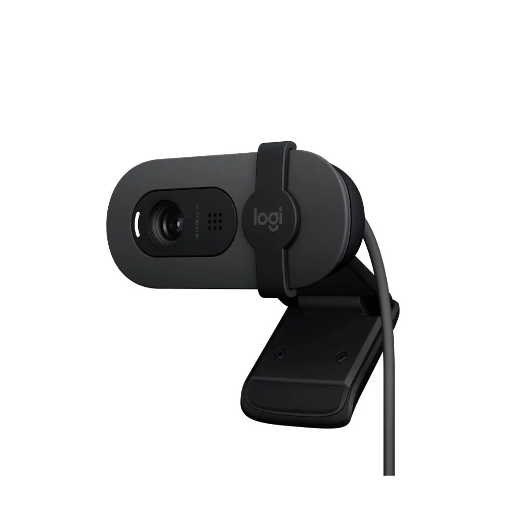Webcam Logitech Brio 100 Full HD 1080p com Microfone Integrado Tampa de Privacidade e RightLight Grafite — foto 3