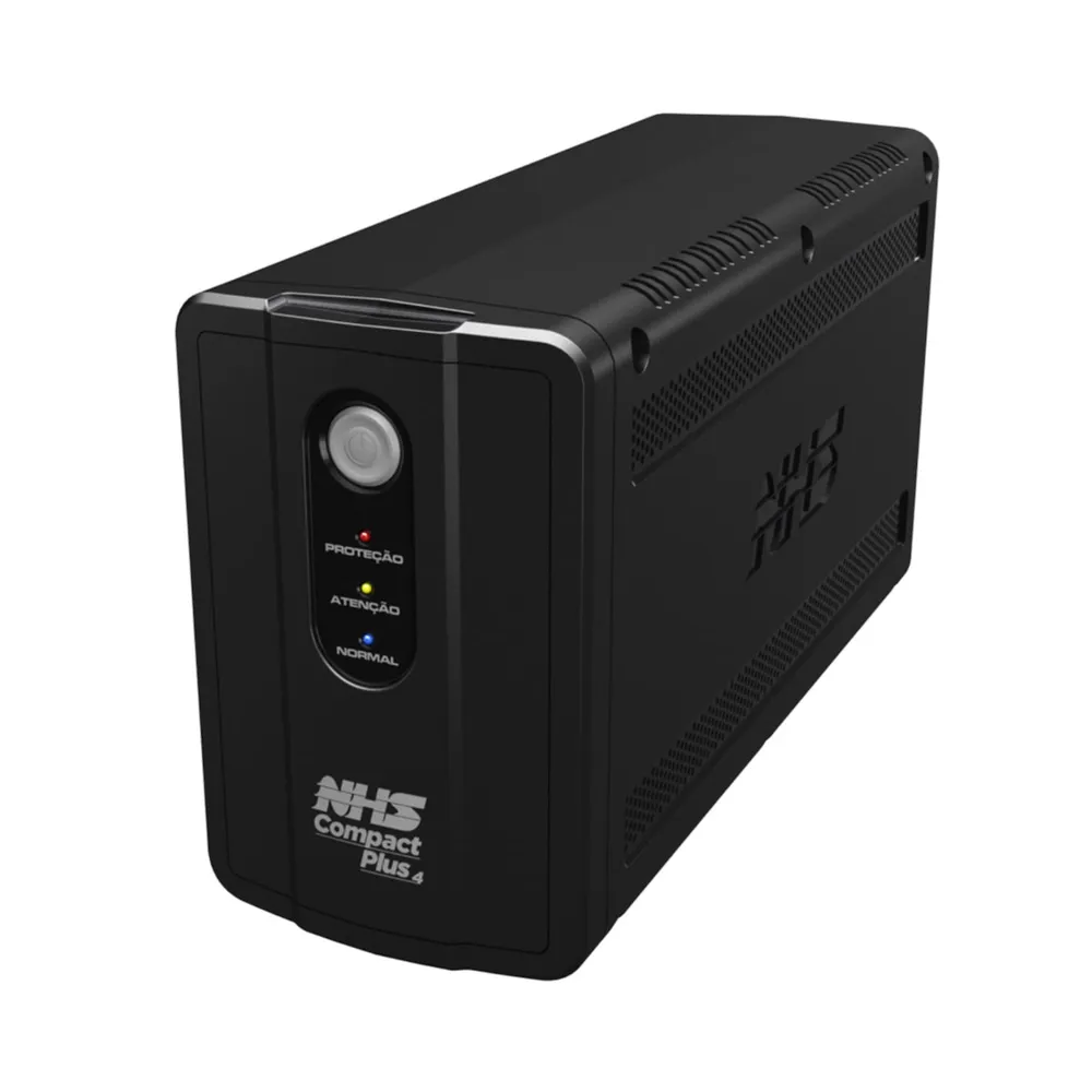Nobreak NHS Compact Plus 4 1500VA Bivolt Entrada Automática Saída 120V 8 Tomadas 2 Baterias 7Ah — foto 2