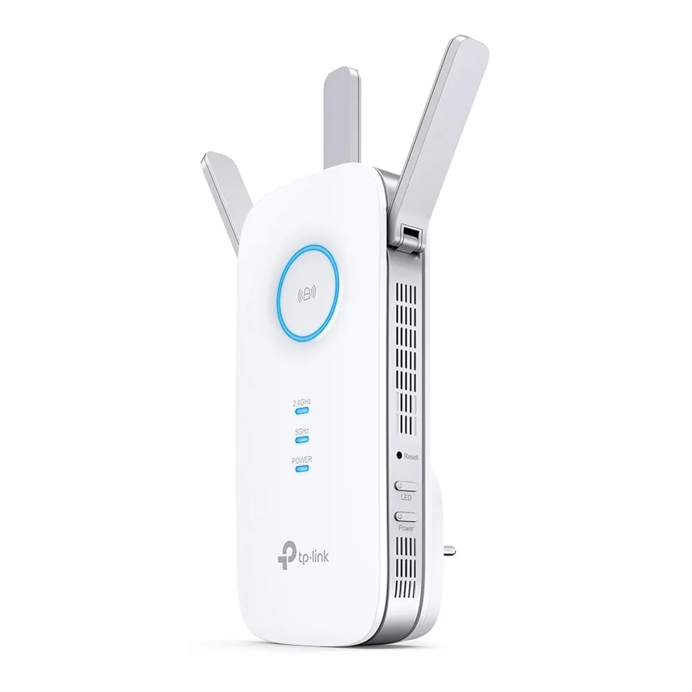 Repetidor de Sinal TP-Link RE450 V4 Wi-Fi 5 AC1750 Dual Band 3 Antenas Porta Gigabit — foto 2