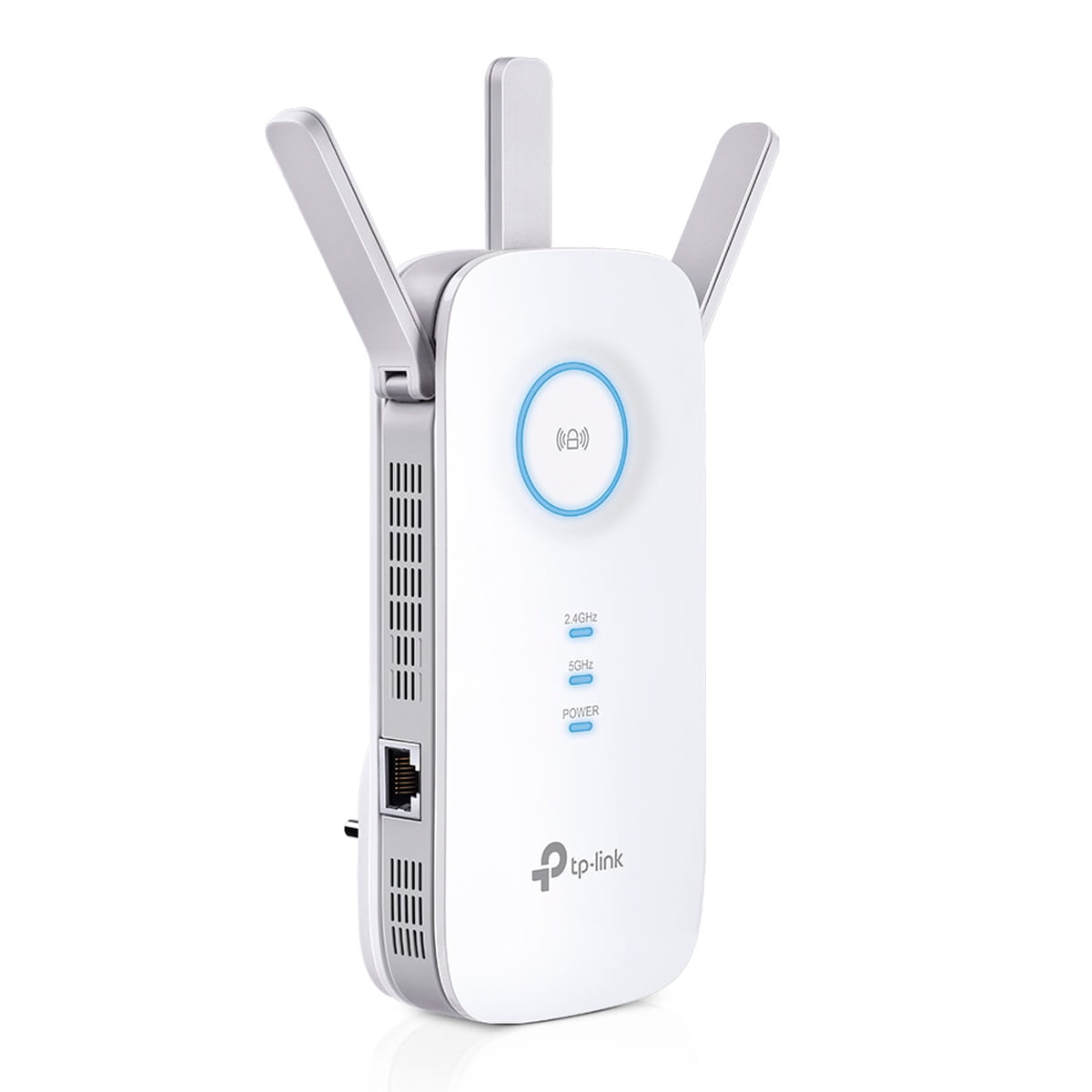 Repetidor de Sinal TP-Link RE450 V4 Wi-Fi 5 AC1750 Dual Band 3 Antenas Porta Gigabit