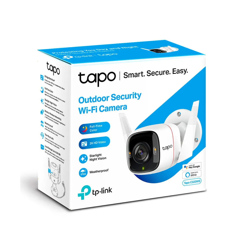 Câmera de Segurança Wi-Fi Externa TP-Link Tapo C320WS 2K QHD Visão Noturna Colorida — foto 4
