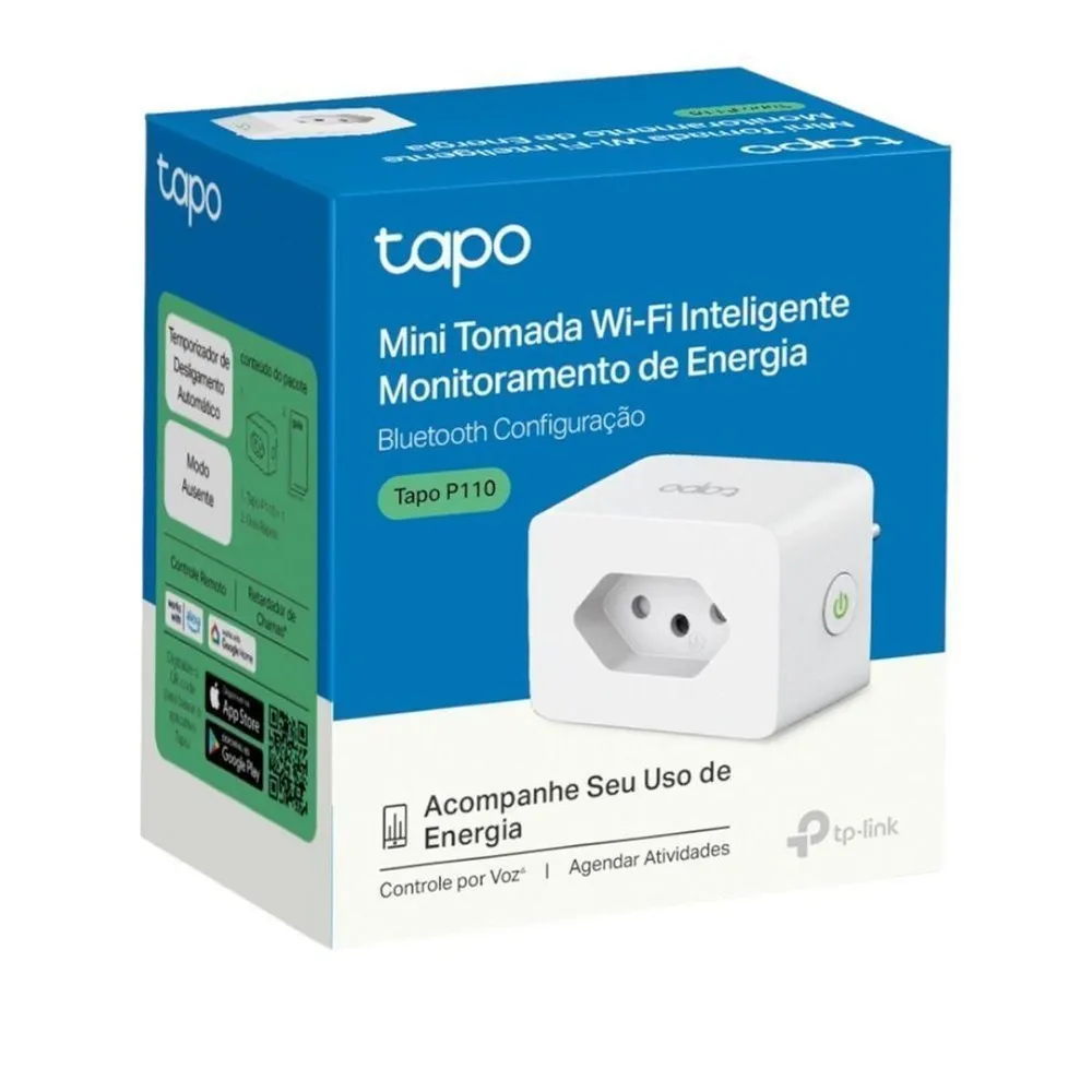 Tomada Inteligente Wi-Fi TP-Link Tapo P110 com Medição de Energia Branca — foto 4