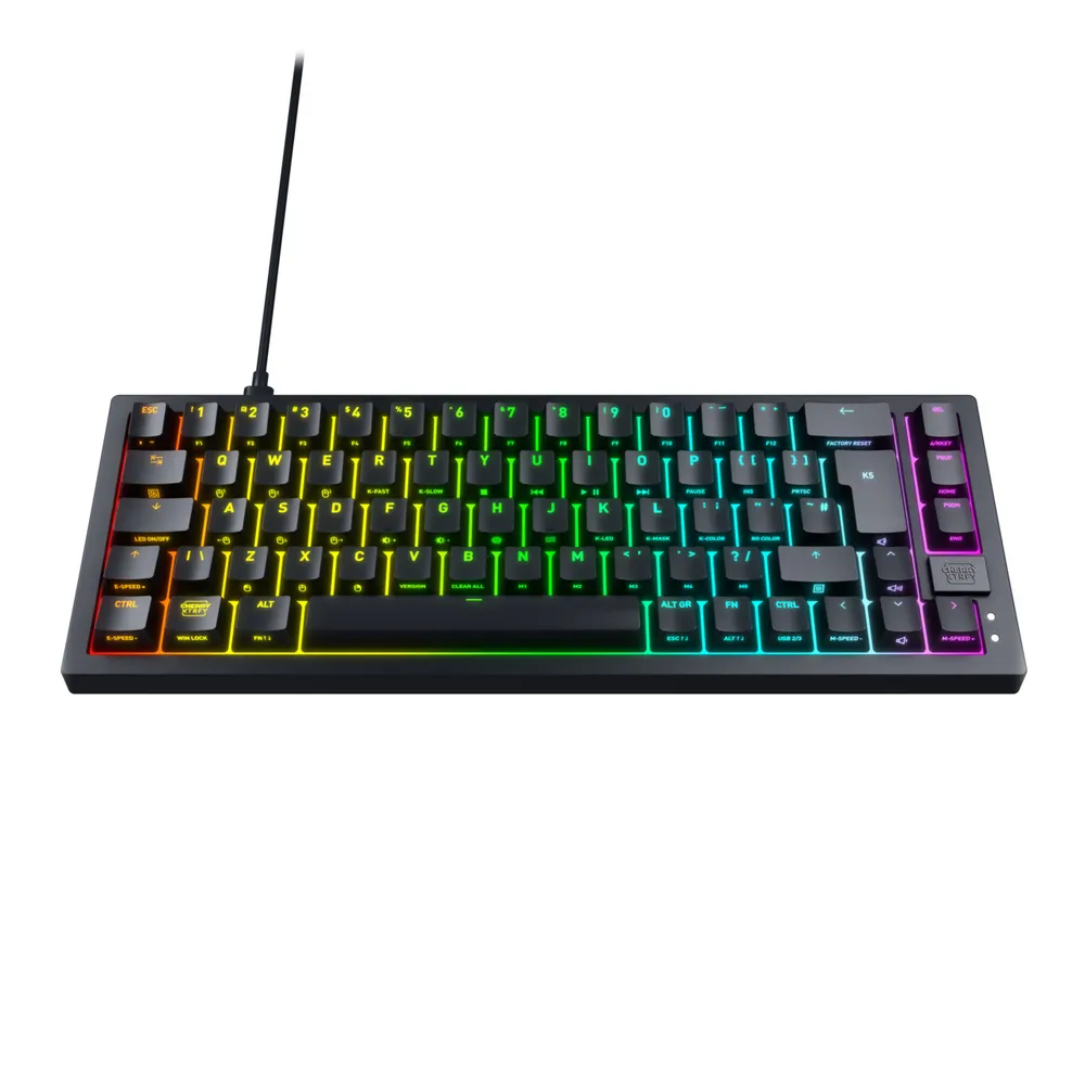 Teclado Mecânico Gamer Cherry Xtrfy K5V2 RGB Compacto Hot-Swap Switch Kailh Red USB-C — foto 4