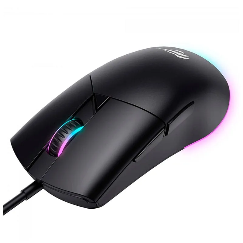 Mouse Gamer Havit MS1038 com Fio USB 8000 DPI RGB Preto — foto 3