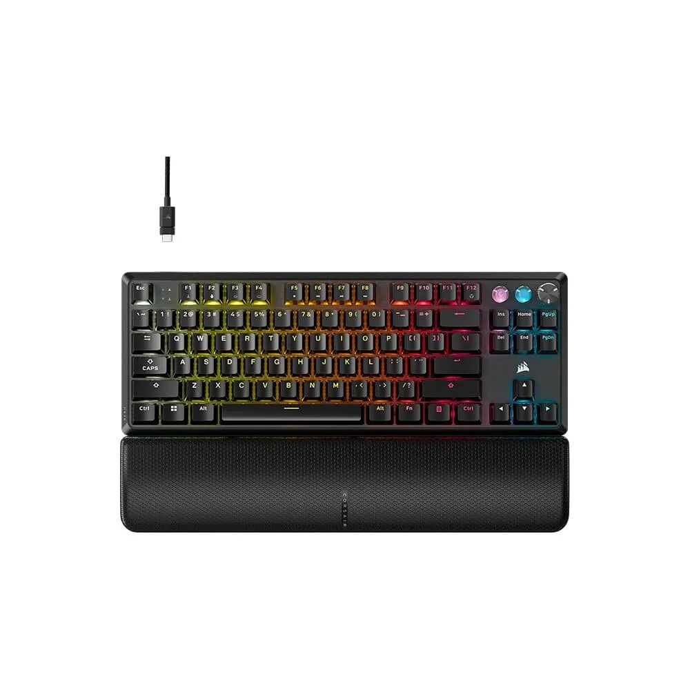 Teclado Gamer Mecânico Corsair K70 Core TKL RGB Switch MLX Red Preto — foto 2