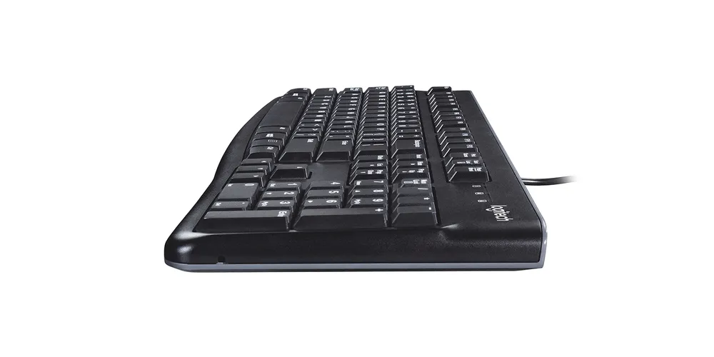 Teclado Logitech K120 com fio USB layout ABNT2 resistente a respingos Preto — foto 3