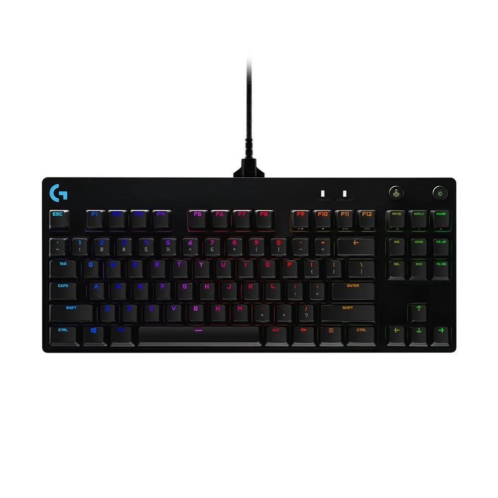 Teclado Mecânico Gamer Logitech G Pro TKL Switch GX Blue RGB Cabo Destacável — foto 2