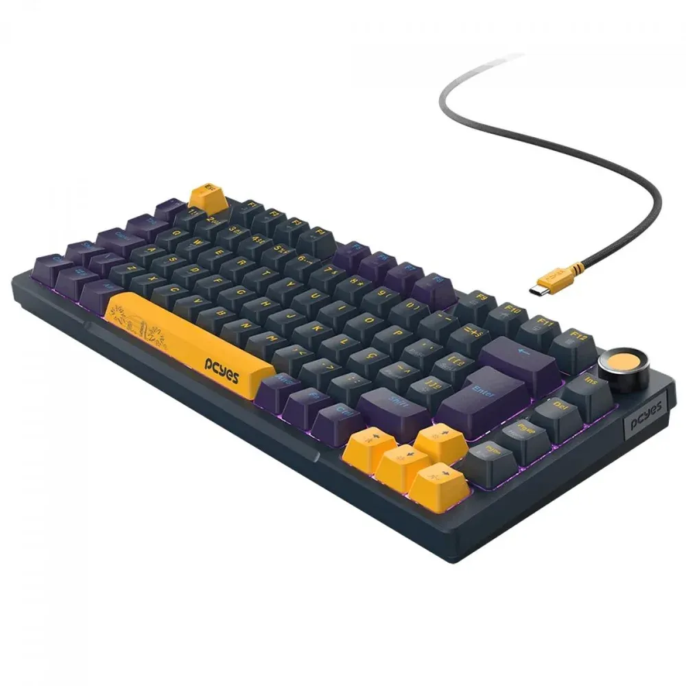 Teclado Mecânico Gamer PCYes Arkeum Sunset 75% Switch Red ABNT2 RGB — foto 2