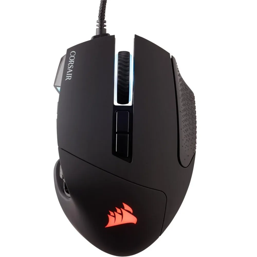 Mouse Gamer Corsair Scimitar RGB Elite 18000 DPI 17 Botões PMW3391 Preto — foto 3