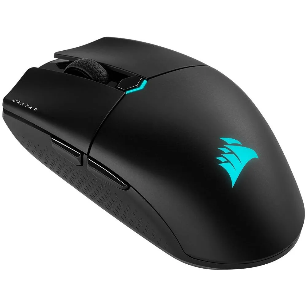 Mouse Gamer Corsair Katar Elite Wireless 26000 DPI Sem Fio RGB 6 Botões Preto — foto 2