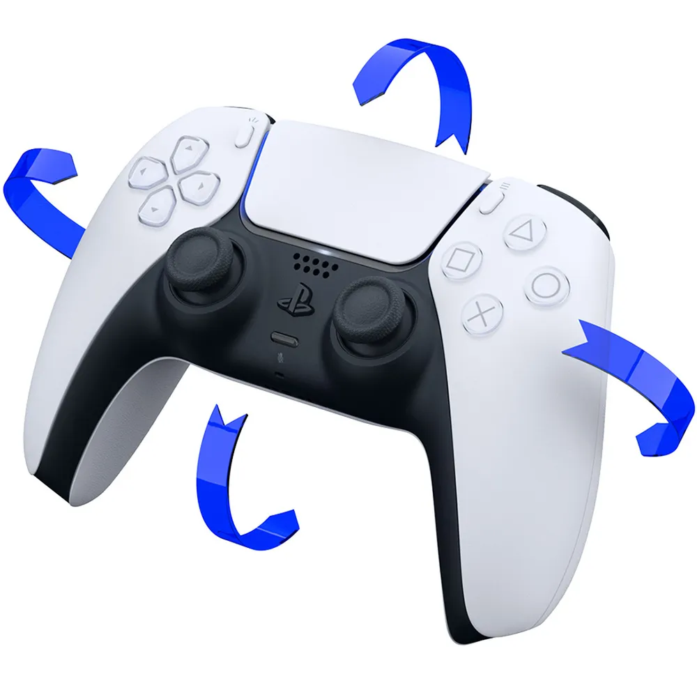 Controle Sem Fio Sony DualSense para PlayStation 5, Bluetooth, Feedback Tátil e Gatilhos Adaptáveis, Branco — foto 2