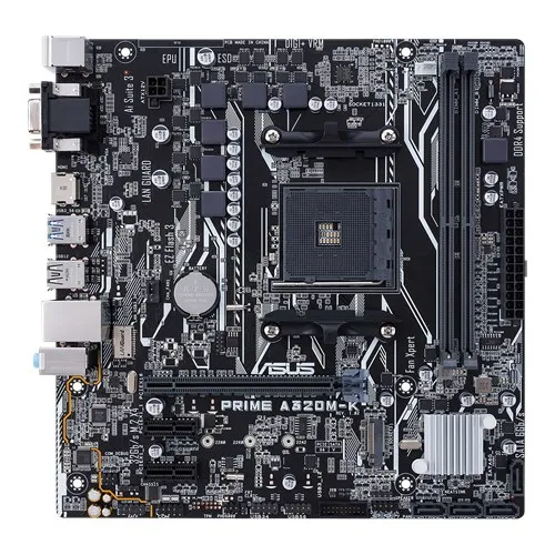 Placa-Mãe ASUS Prime A320M-K, AMD AM4, Micro ATX, DDR4, M.2, HDMI/VGA, Chipset A320 — foto 3