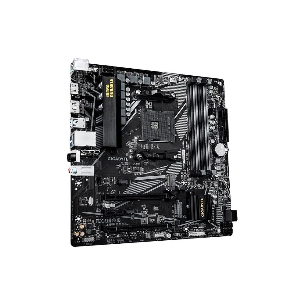 Placa-mãe Gigabyte B550M DS3H, AMD AM4, Micro ATX, DDR4, Chipset B550, Dual M.2 PCIe 4.0, HDMI/DP/DVI — foto 3
