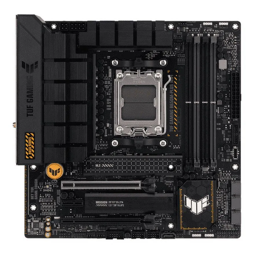 Placa-mãe ASUS TUF Gaming B650M-Plus WiFi, AMD AM5, Micro ATX, DDR5, PCIe 5.0, M.2, WiFi 6, 2.5GbE — foto 2
