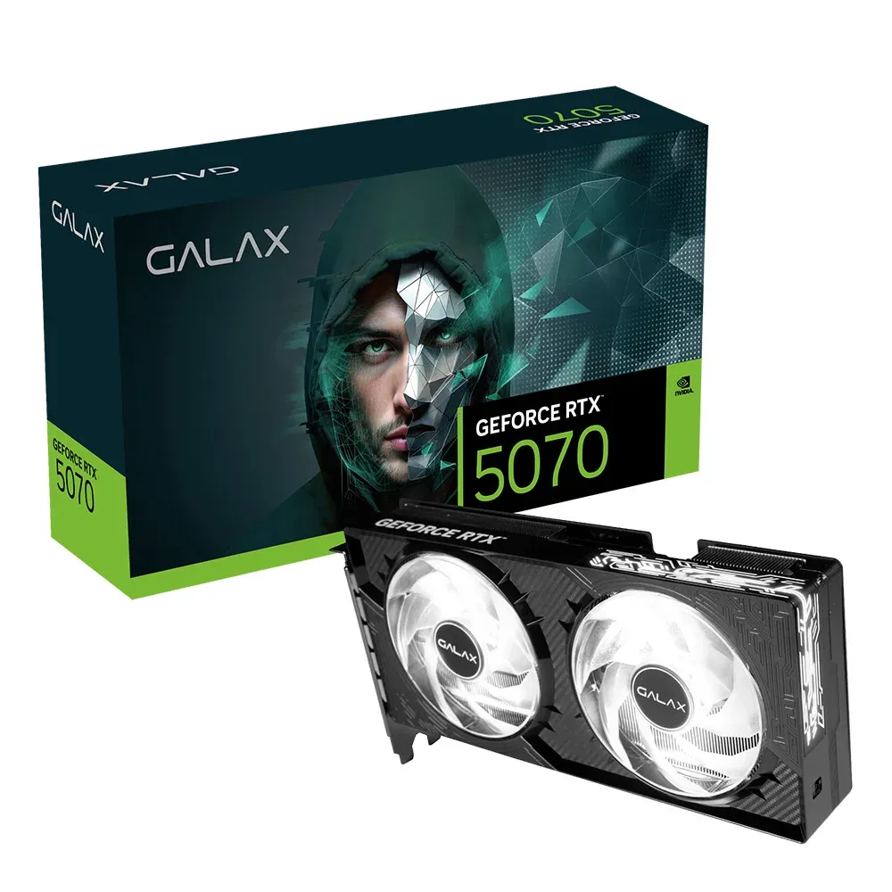 Placa de Vídeo Galax GeForce RTX 5070 1-Click OC 12GB GDDR7, 192-bit, PCIe 5.0, DLSS 4 - 57NON7MDBROC — foto 2