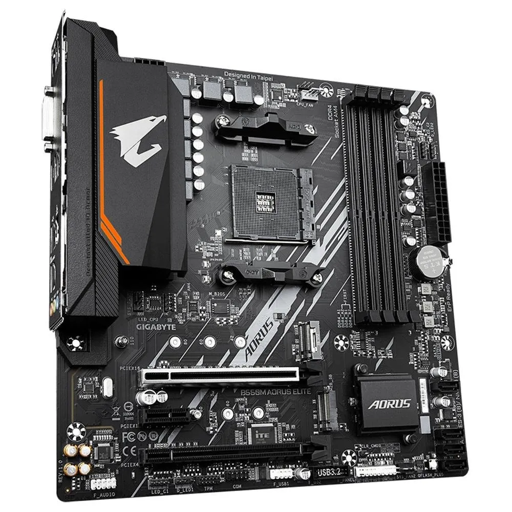 Placa-mãe Gigabyte B550M Aorus Elite AM4 Micro ATX DDR4 — foto 3