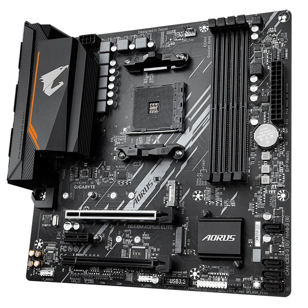 Placa-mãe Gigabyte B550M Aorus Elite AM4 Micro ATX DDR4 — foto 4