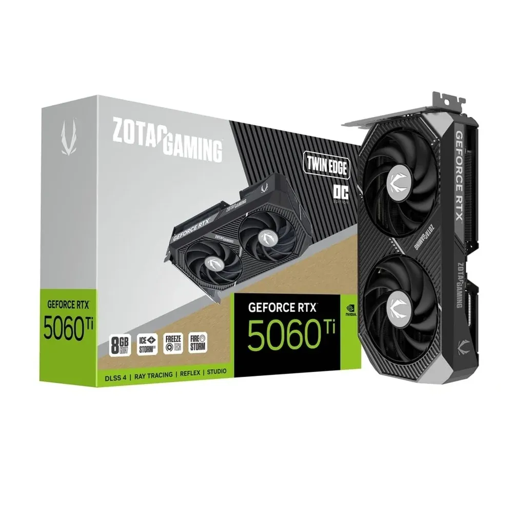 Placa de Vídeo Zotac GeForce RTX 5050 Twin Edge OC 8GB GDDR6 128-bit, PCIe 5.0, DLSS 4 — foto 2