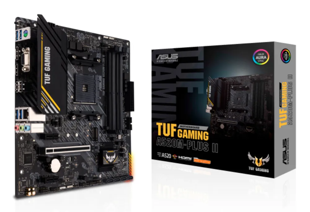 Placa-Mãe Asus TUF Gaming A520M-PLUS II AM4 DDR4 Micro-ATX — foto 2