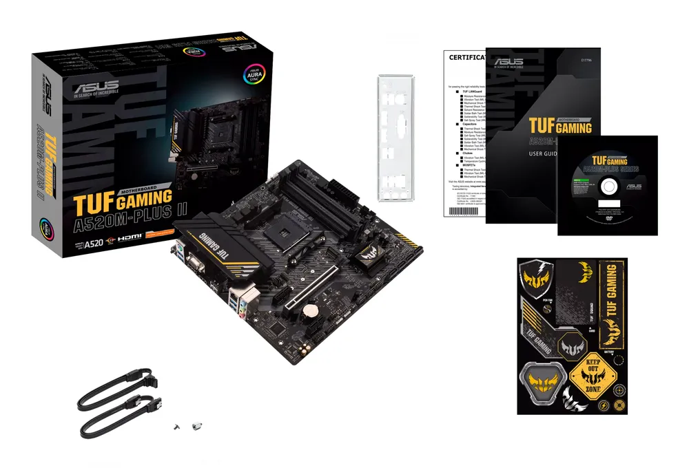 Placa-Mãe Asus TUF Gaming A520M-PLUS II AM4 DDR4 Micro-ATX — foto 3