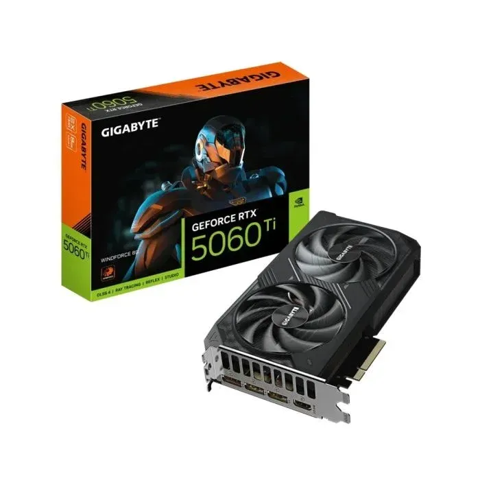 Placa de Vídeo Gigabyte GeForce RTX 5060 Ti Windforce OC 8GB GDDR7 128-bit, PCIe 5.0, DLSS 4 — foto 2