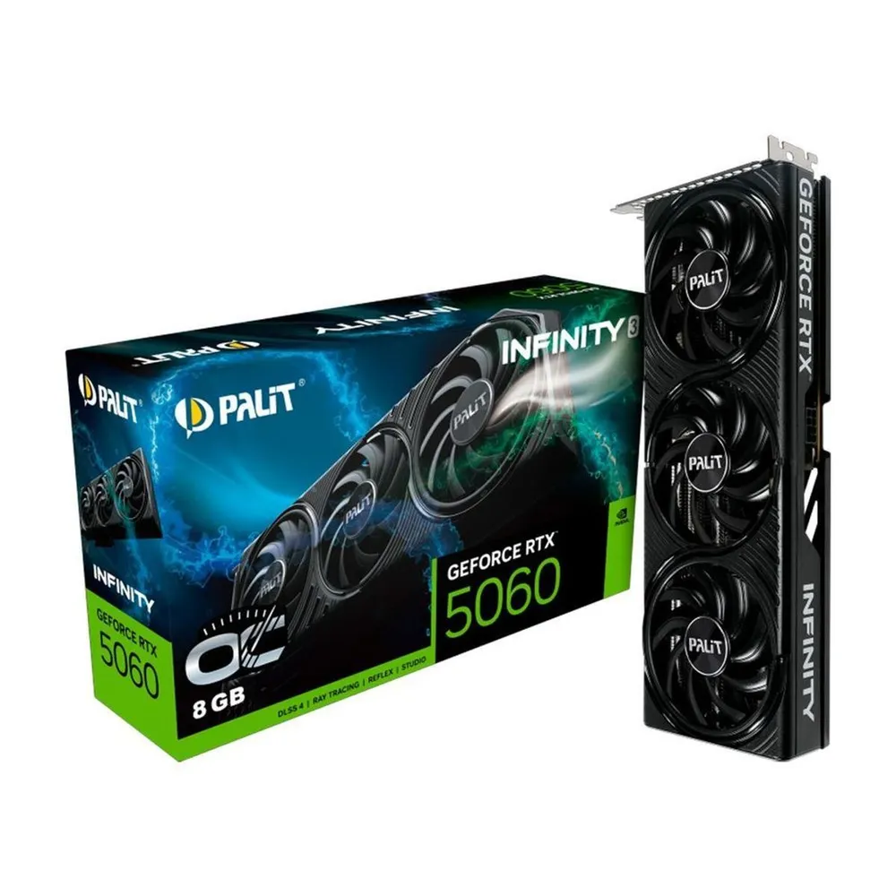 Placa de Vídeo Palit GeForce RTX 5060 Infinity 3 OC 8GB GDDR7 128-bit DLSS 4 — foto 2