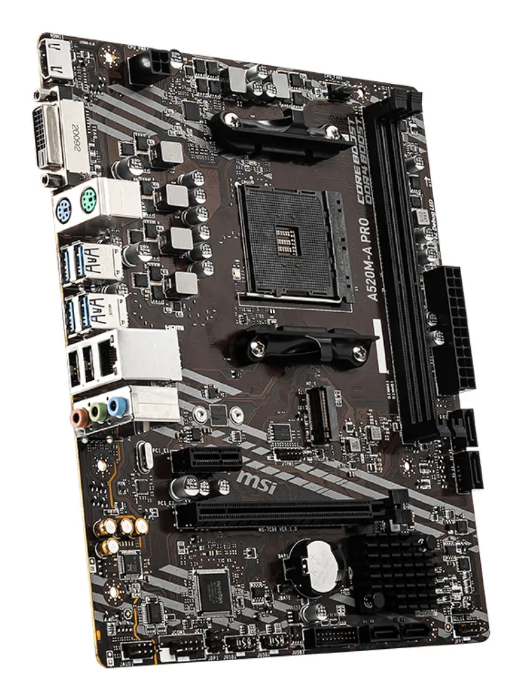 Placa-Mãe MSI A520M-A PRO AM4 Micro-ATX DDR4 M.2 — foto 2