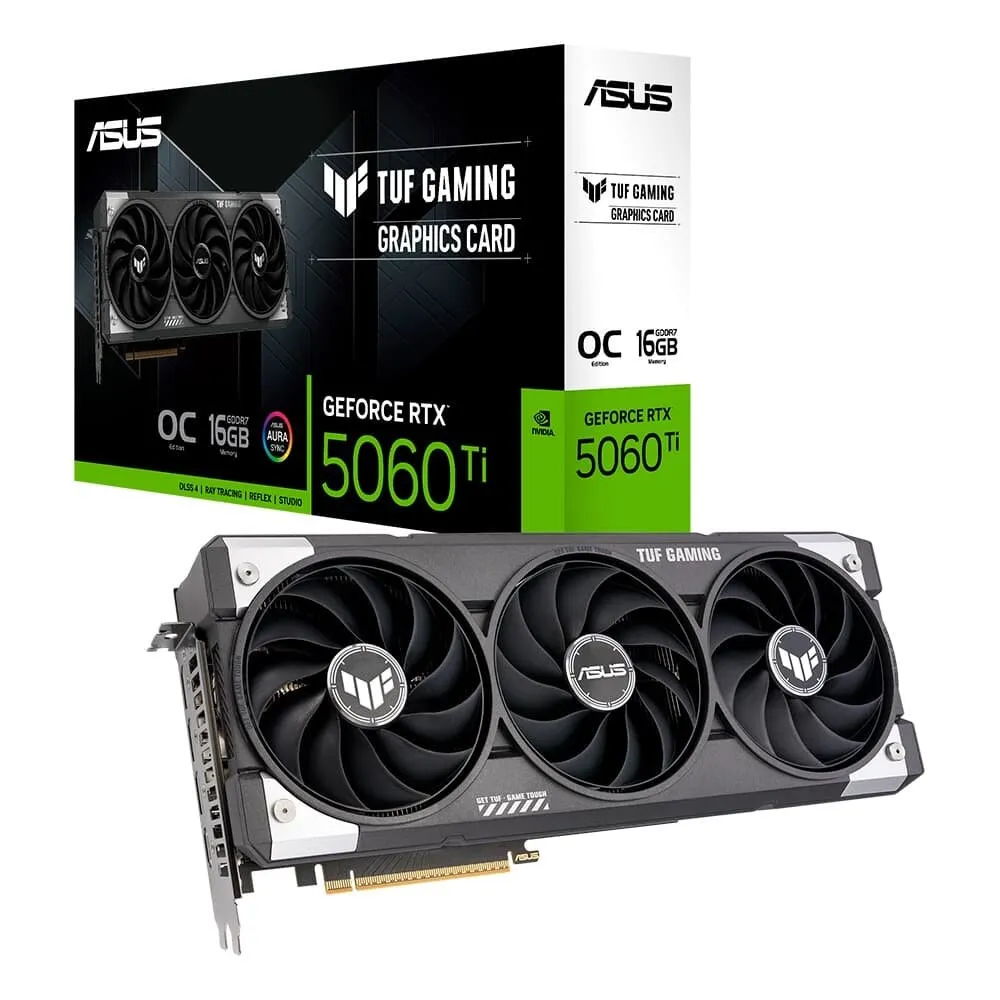Placa de Vídeo ASUS TUF Gaming GeForce RTX 5060 Ti OC 16GB GDDR7 128-bit — foto 2