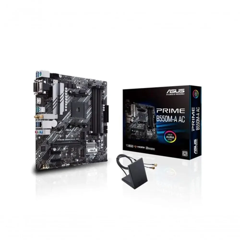 Placa-Mãe ASUS Prime B550M-A WiFi II DDR4 AM4 Micro-ATX, Wi-Fi 6, ARGB — foto 2
