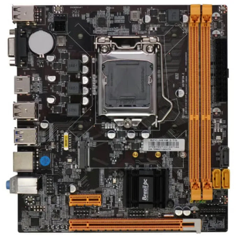Placa-mãe Brazil PC BPC-H81-ITX-M.2-TG LGA1150 DDR3 Mini-ITX M.2 — foto 2