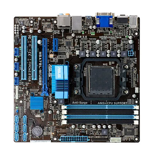 Placa-Mãe Asus M5A78L-M/USB3 AMD AM3+/AM3 mATX DDR3 Chipset 760G — foto 3