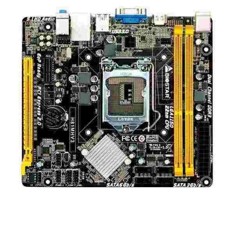 Placa-Mãe Biostar H81MHV3 Intel LGA 1150 mATX DDR3 VGA HDMI — foto 3