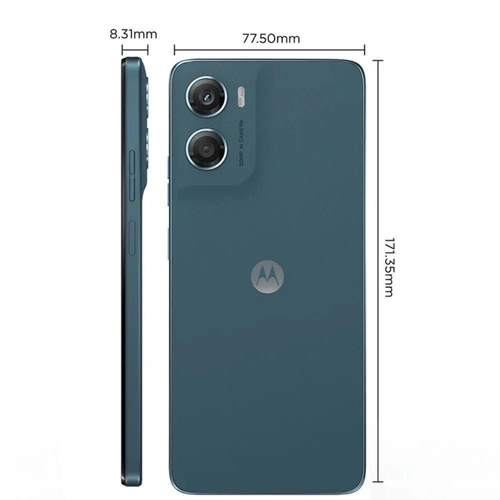 Smartphone Motorola Moto G06 4G 128GB 4GB RAM Tela 6,9" HD+ 120Hz Câmera 50MP Bateria 5200mAh Android 15 Azul Marinho — foto 3